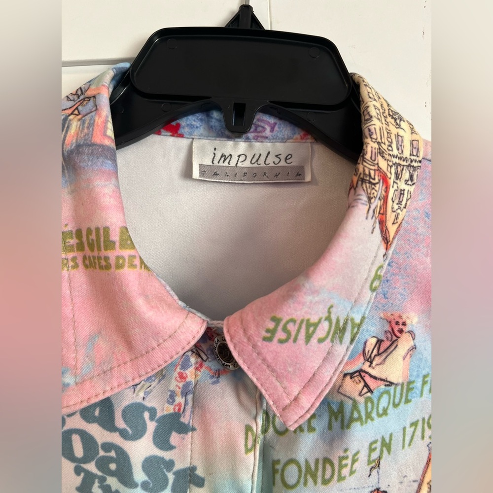 Impulse California Button Down Collared Shirt Eas… - image 3